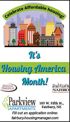 Affordable Housing Month, Parkview Apartments, Fairbury, Nebraska