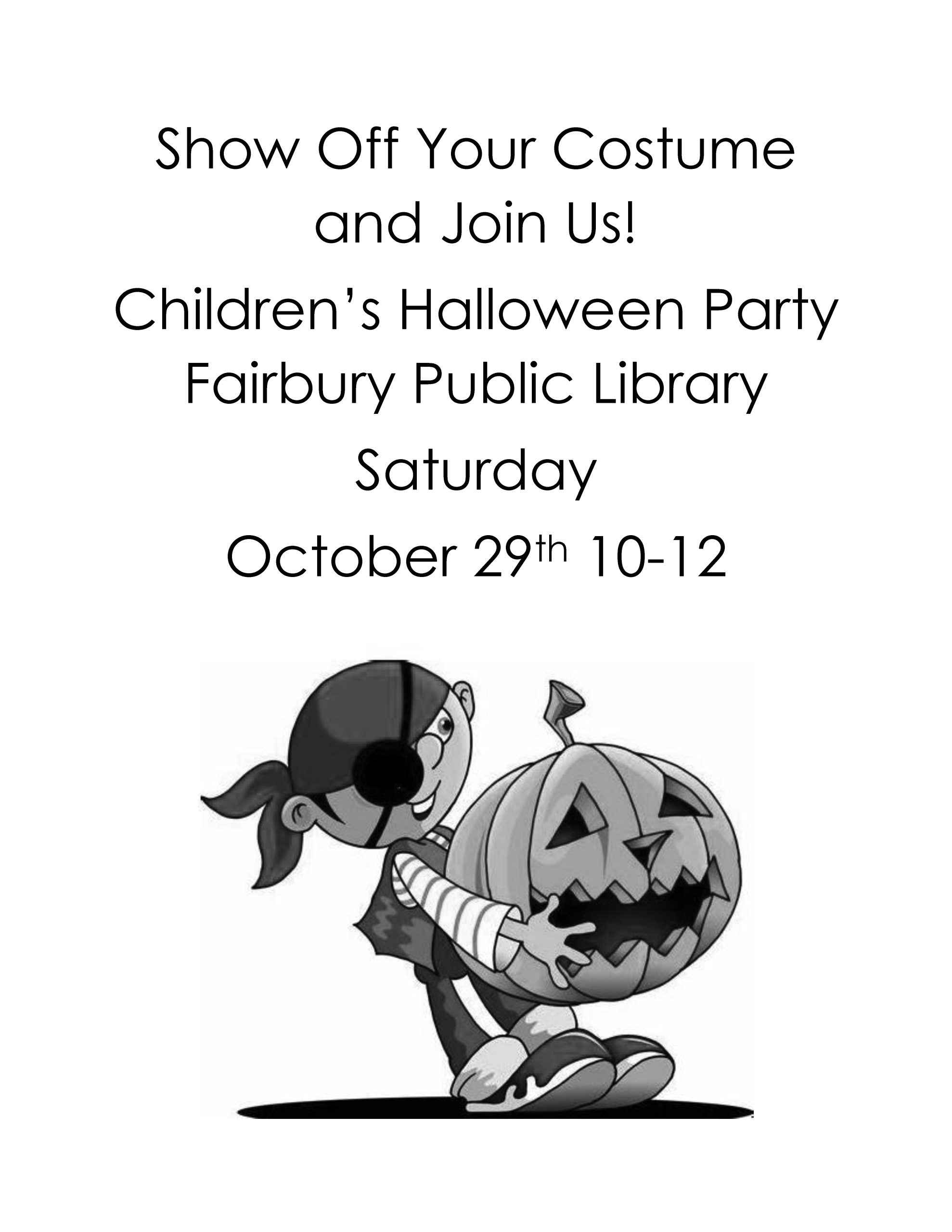 Fairbury, Nebraska Library Halloween Party