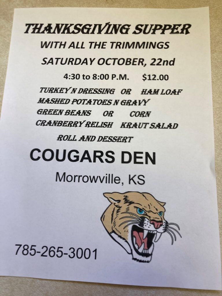 Cougars Den, Morrowville, Kansas