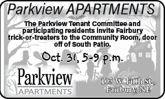 Parkview Apartments Halloween, Fairbury, Nebraska